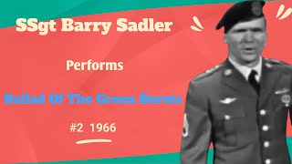 SSgt Barry Sadler Interview 1966  Sings his Hit Ballad of the Green Berets [upl. by Nodnarg]