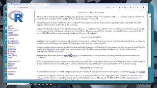 Installing R R studio and Bioconductor on Windows [upl. by Acebber]