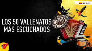 Los 50 Vallenatos Más Escuchados Video Letras  Sentir Vallenato [upl. by Enitsirk]