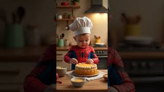 Baby cooking baby littleheroes cute [upl. by Bertold]