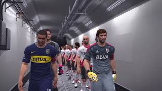 EL COMIENZO DE LAS LIGAS SUDAMERICANAS RIVER VS BOCA  PRIME PATCH PES2017 CLASSIC [upl. by Nilek]