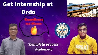 How to get Internship at DRDO DRDO Recruitment Experience Eligibility🔥drdo internship [upl. by Friederike]