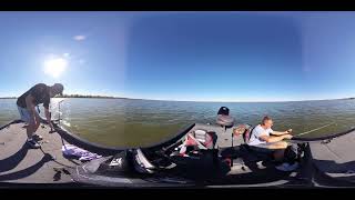 Marion 10222024 Live White Bass and Small Wipers 360° [upl. by Lesser339]