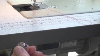 How to thread an industrial sewing machine bottom thread [upl. by Ramsden]