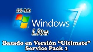 Descargar Windows 7 Lite 32Bits  Activador  USB BOOT [upl. by Leo]