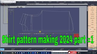 Shirt Pattarn Making Bangla \ Pattern Making 2024 [upl. by Ahgem]