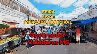 feira livre de domingo Governador Valadares MG [upl. by Sower573]