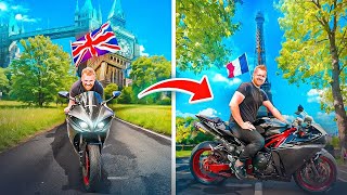 Riding my superbike from London to Paris [upl. by Aicinoid]