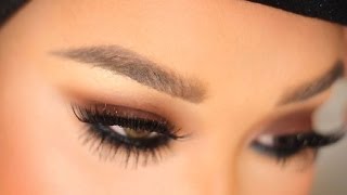 Brown Smokey Eye Tutorial with Top and Bottom Lashes  PatrickStarrr [upl. by Heti]