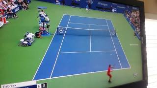 One of the best points in Tennis History VAMOS Wawrinka Djokovic US OPEN FINAL 2016 [upl. by Toshiko]