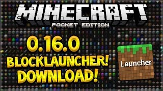 0160 BLOCKLAUNCHER Minecraft Pocket Edition  0160 Blocklauncher Download Pocket Edition [upl. by Juetta]