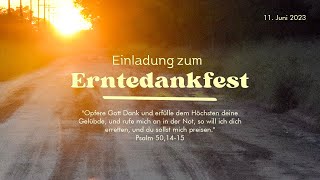 Erntedank  Gottesdienst der KfK Fernheim [upl. by Pare38]