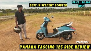 Yamaha Fascino 125 Hybrid Tamil Ride Review [upl. by Sheya]