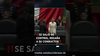 ‼️SE SALE DE CONTROL REGAÑA A SU CONDUCTOR‼️ claudiasheinbaum amlo 4t prosperidadcompartida [upl. by Caniff179]