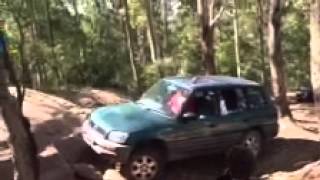 Rav4 off road rock crawling in the watagans Extreme offroad [upl. by Aligna463]