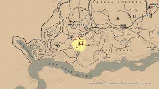 Red Dead Online Tesoro Benedict Point Benedict Point Treasure Map Location [upl. by Tnilk604]