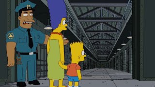 Marge y Bart visitan la carcel Los simpson capitulos completos en español latino [upl. by Seidler409]