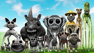 COMPARACION de TAMAÑOS de TODOS LOS ANIMALES del ZOOLOGICO de ZOONOMALY [upl. by Nirrak]