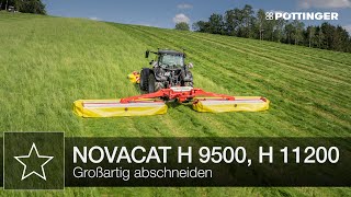 NOVACAT H 9500 H 11200 Mähkombinationen – Highlights  PÖTTINGER [upl. by Kraska]