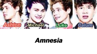 5SOS  Amnesia Color Coded Lyrics [upl. by Azilef612]