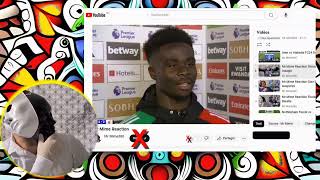 Bukayo Saka Post Match Interview Arsenal 2 vs 2 Liverpool 27102024 [upl. by Fleisig224]