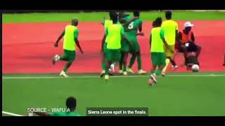 Sierra Leone Under 21 National Team Qualifies For the First Time for AFCON [upl. by Ackerley]