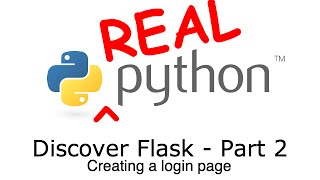 Discover Flask Part 2  Creating a login page [upl. by Chisholm573]