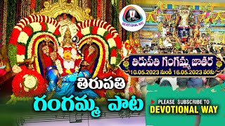 తిరుపతి శ్రీ తాతయ్యగుంట గంగమ్మ జాతర Tirupati gangamma Jatara Special Song  10052023 to160523 [upl. by Assirroc]