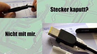 BitBastelei 317  NetzteilStecker kaputt Dann halt ein QuickFix [upl. by Ahsinyar]