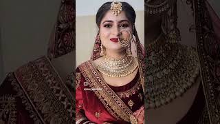 stunner video viral beautifulbride makeup youtubeshorts shorts bridal artist lehnga fyp [upl. by Haimrej]