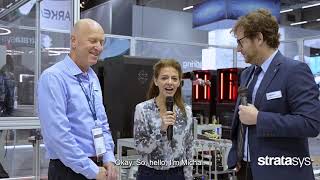 LetsTalkManufacturing at formnext with Stratasys  Michal Diga Director P3 Stratasys [upl. by Mossman]