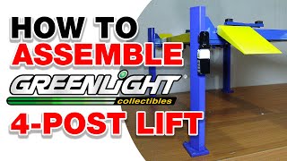 How to Assemble Greenlight 118 Adjustable FourPost Lift [upl. by Niles]