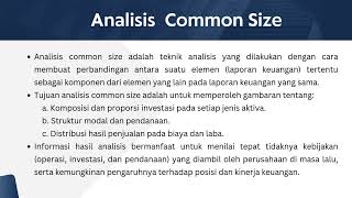 5BFADIA ARISTIANTI223209035ANALISIS KOMPARATIF DAN ANALISIS COMMON SIZE [upl. by Llirrehs487]