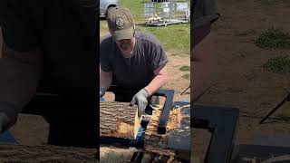 Firewood Friday with the Kubota Diesel Powered 35 SHO Box Wedge Log Splitter from Wolfe Ridge [upl. by Ahsenrac966]