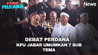 KPU Jabar Gelar Debat Perdana Cagub di Unpad Larang Bawa Alat Peraga Kampanye [upl. by Aenahs40]