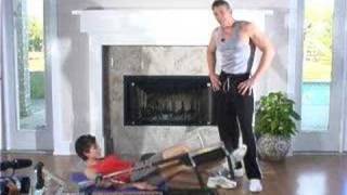 Leg Lifts Leg Raise Exercise on the Lean Abs Machine [upl. by Egiarc]