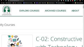 TISSx  Help Guide Navigating Courses on TISSx on Laptop [upl. by Ainej]