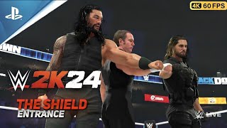 WWE 2K24 The Shield Entrance amp Victory Motion [upl. by Savvas467]