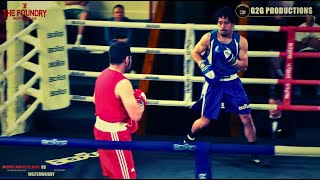 THE FOUNDRYS THE FIRE STARTER  MORRIS MONTESCLAROS vs GAZNIA KAUIE Amateur Boxing Fight [upl. by Pernell947]