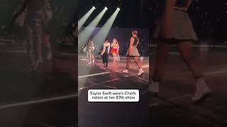 Taylor Swift Wears Travis Colors at Eras Tour [upl. by Arednaxela908]