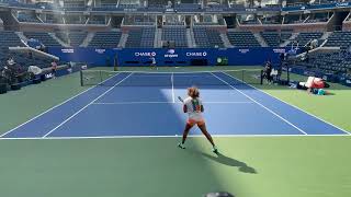 NAOMI OSAKA First Practice US Open 2024  4K 60fps [upl. by Nade]