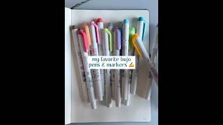 the books amp bujo diaries  my fav bujo pens amp markers [upl. by Yentrok]