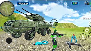 Rope Frog Ninja Hero Vegas Crime Simulator New Army Big Tank  Android Gameplay [upl. by Koehler]