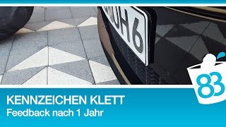 Kennzeichen mit Klett befestigen Feedback nach 1 Jahr  Fastech Klettband 83metoo [upl. by Nylodnarb]