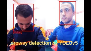 Drowsiness Detection using YOLOv5 شرح عربي [upl. by Sheya15]