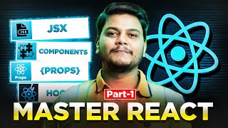 Components and JSX in React  React Tutorial for Beginners  Part  1  Hindi [upl. by Eisoj]