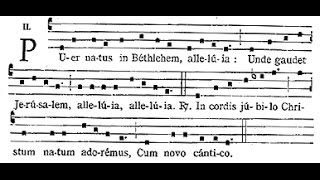 Puer Natus in Bethlehem Gregorian Chant Hymn [upl. by Barth]