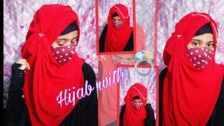 Hijab style with ring 💍 Elegant hijab tutorial Aizaa♥️ [upl. by Holmen671]