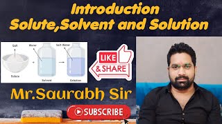 Introduction of Solute  Solvent and Solution Animation Video [upl. by Rena]