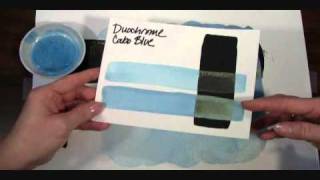 Duochrome Cabo Blue a Luminescent Extra Fine Watercolor by DANIEL SMITH [upl. by Aneehsit]